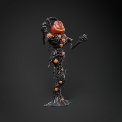 Pumpkin-headed vine creature